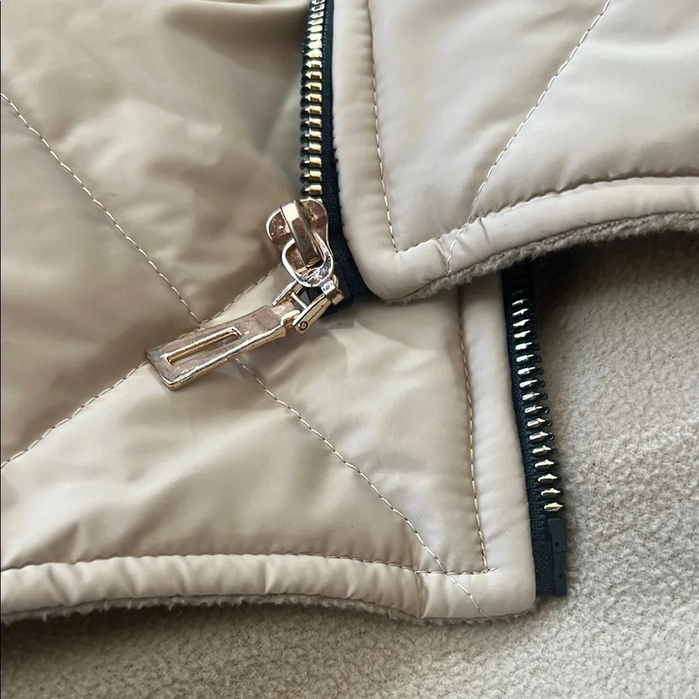 Tan Quilted Hooded Jacket with Ears 12-18 months baby ! European EUC - Picture 6 of 6